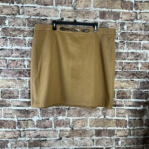 Lauren Ralph Lauren Black LabelCamel Tan‎ Pencil Skirt Women's 20W Plus Size NWT